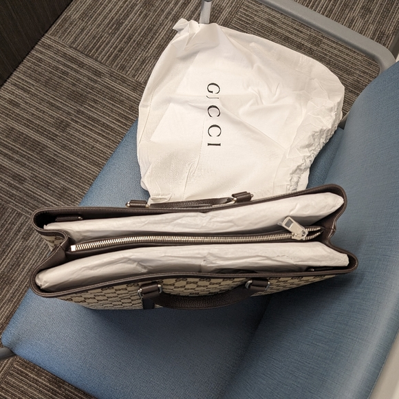 Gucci Unisex Brown Original GG Shopping Tote Handbag 449169 - Picture 2 of 8